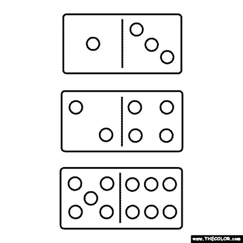 Domino Coloring Page Ultra Coloring Pages Images