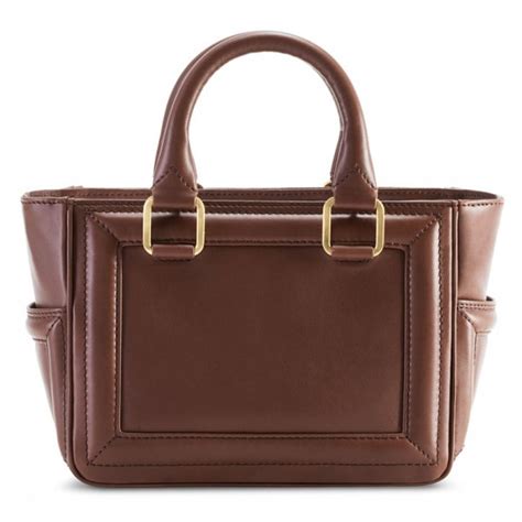 Aleksandra Badura Ladylike Mini Bag Borsa In Vitello Tabacco