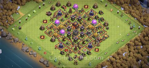 Best Anti Stars Base Th With Link Anti Air Dragon Town Hall