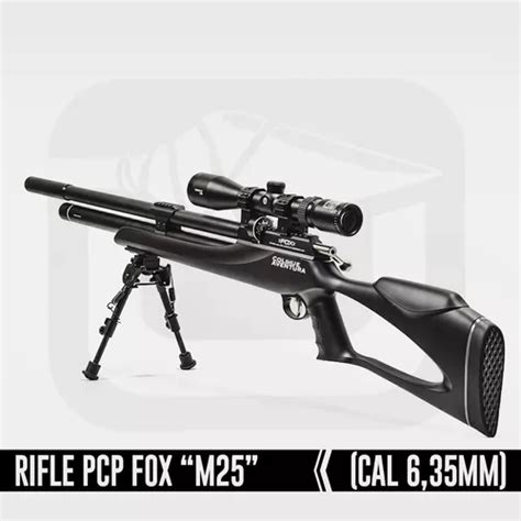 Rifle Pcp Fox M25 Cal 6 35mm Inflador 300bar Mira 3 9x40 En Venta