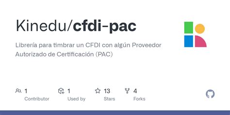 Github Kinedu Cfdi Pac Librer A Para Timbrar Un Cfdi Con Alg N