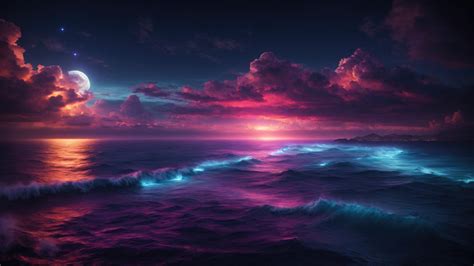 X Moonlit Horizons A Deep Ocean Dream Laptop Full Hd P Hd