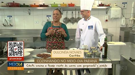 Cozinhando No Meio Dia Chef Ensina Como Preparar Risoto De Carne Seca