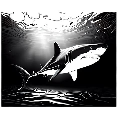 Shark Line Art Simple Graphic · Creative Fabrica