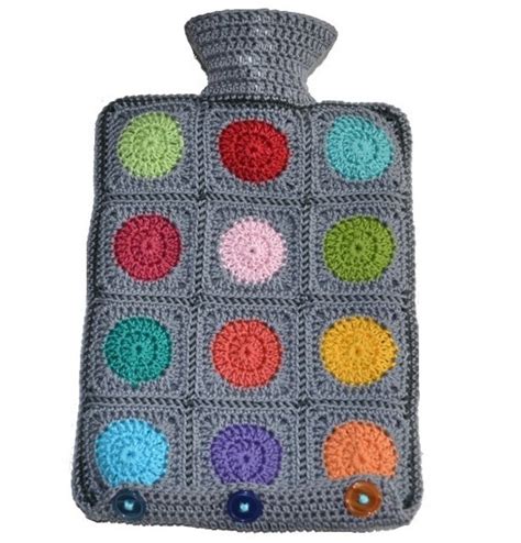 Crochet Pattern Hot Water Bottle Cover Photo Tutorial Pdf Etsy