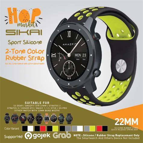 Promo SIKAI SPORT Dual Tone Silikon Strap 22MM For Amazfit GTR 2 47mm