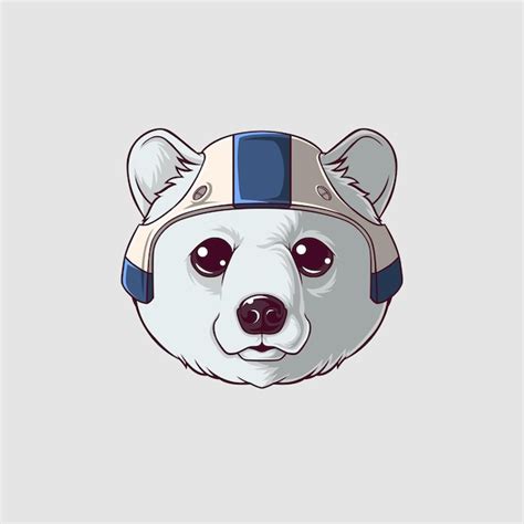 Ilustraci N Del Oso Polar En Un Estilo Lindo Vector Premium