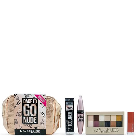 Maybelline Makeup Dare To Go Nude Gift Set For Her Worth LOOKFANTASTIC