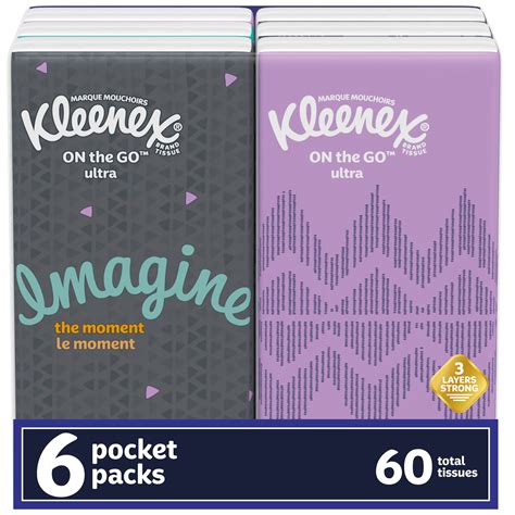 Kleenex On The Go Ultra Facial Tissues Pk Shop Facial Tissue At H E B