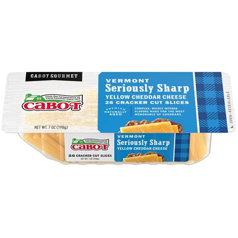 Order Cabot Vermont Seriously Sharp Yellow Cheddar Cheese Cracker Cut