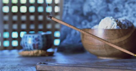 Incense Meditation And Tea Ceremony With Incense Sticks Atmospheric