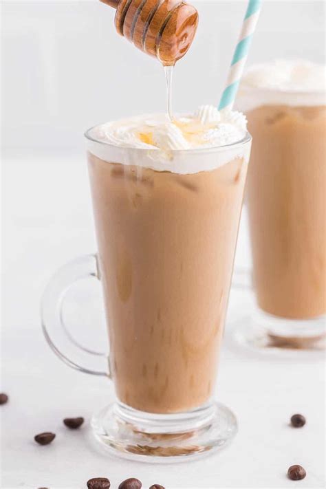 Iced Honey Almond Milk Latte - Simply Stacie