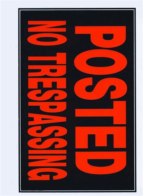 Print Your Own No Trespassing Sign