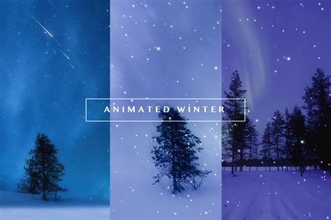 Animated Winter Landscape - Design Cuts