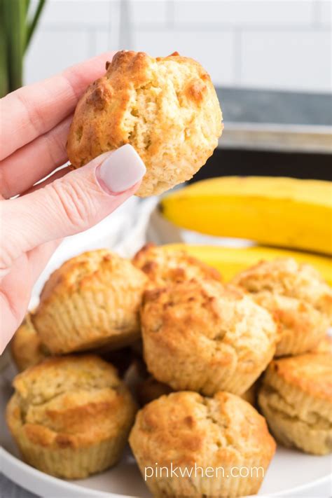 Air Fryer Banana Muffins Pinkwhen