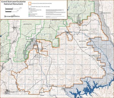 Grand Staircase-Escalante National Monument Map by Shuksan Geomatics ...