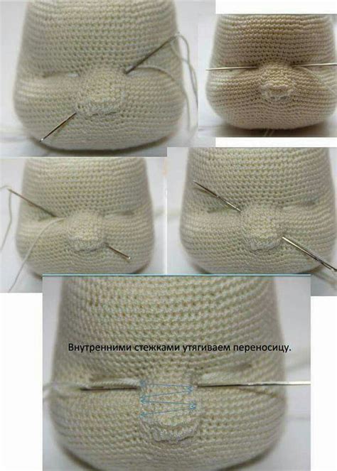 nose shaping for amigurumi crochet doll face | Crochet Tips and ...