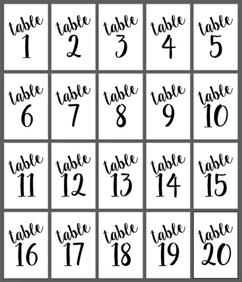 Free Printable Table Numbers Rossy Printable