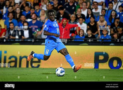 Cesena Italy 07th June 2022 Italy S Wilfried Gnonto Portrait In Action During Italy Vs