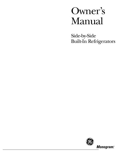 Ge Monogram Built In Refrigerator Parts | Reviewmotors.co