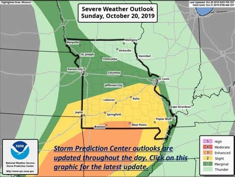 Severe Weather Potential In The Ozarks Sunday Night National Weather