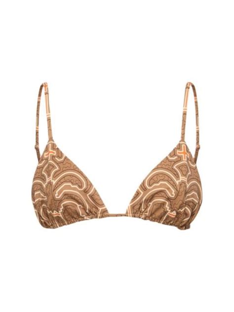 Johanna Ortiz Palms Konibo Triangle Bikini Top REVERSIBLE