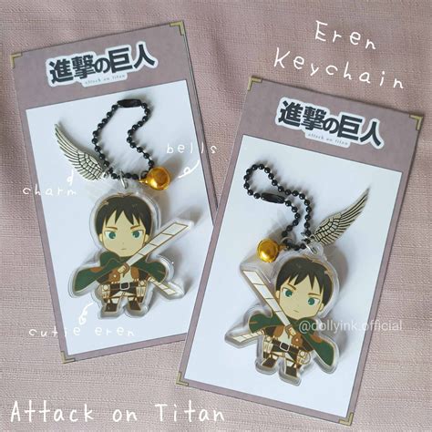 Attack On Titan Keychaineren Aot Keychain By Dollyink Shopee Singapore