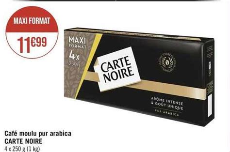 Promo Café Moulu Pur Arabica Carte Noire chez Géant iCatalogue fr