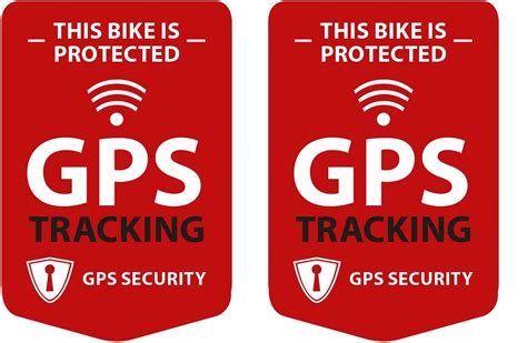 Ritter Mediendesign Gps Tracking 2 Piece Sticker For Bike Bike Sticker