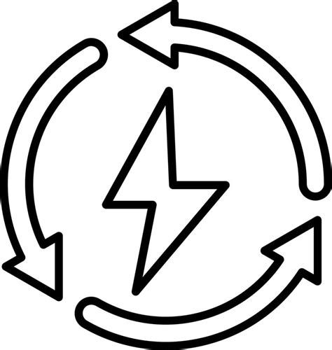 Energy Saving Icon Style Vector Art At Vecteezy