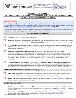 Fillable Online Application Instructions Csac And Csac A Fax Email