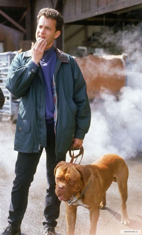 "TURNER & HOOCH (1989) ...Tom Hanks [Turner] & Beasley [Hooch] waiting ...