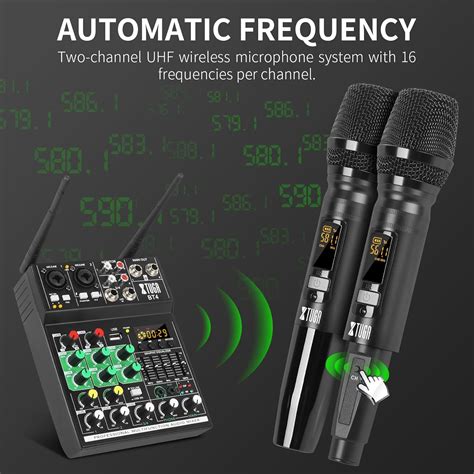 Xtuga Bt Mezclador De Audio Para Karaoke Mezclador De Sonido De