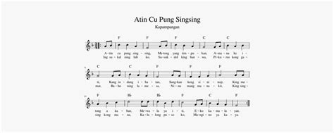 Atin Cu Pung Singsing Notes, HD Png Download - kindpng