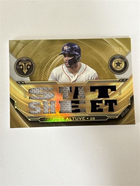 Yahoo Topps Triple Threads Baseball Jose Altuv