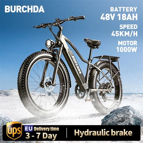 Burchda Rx W Km H Hydraulic Adult Electric Bicycle V Ah