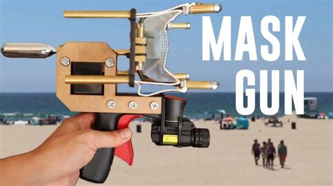 YouTuber Creates A Face Mask Gun To Cover People Without Mask