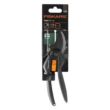 Секатор плоскостной Fiskars SingleStep P26 (111260) - Купить, Цена