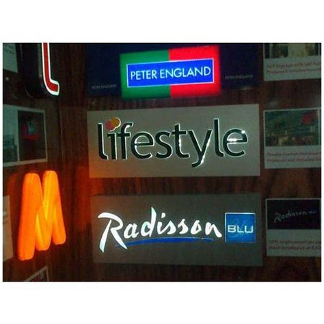 Acrylic Led Acp Sign Board Shape Rectangle Rs 800square Feet Shree