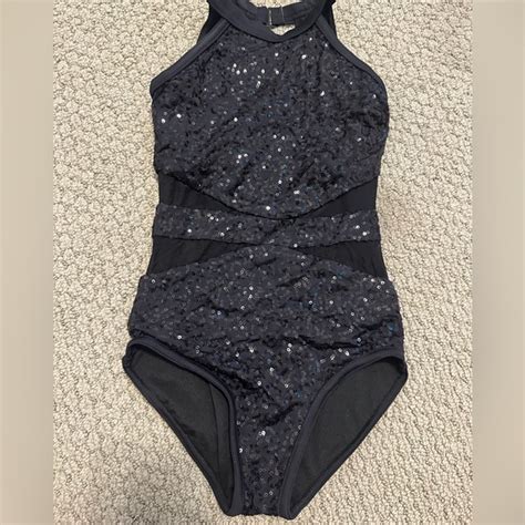 Balera Costumes Lc Balera Black Sequin Leotard Dancewear Poshmark