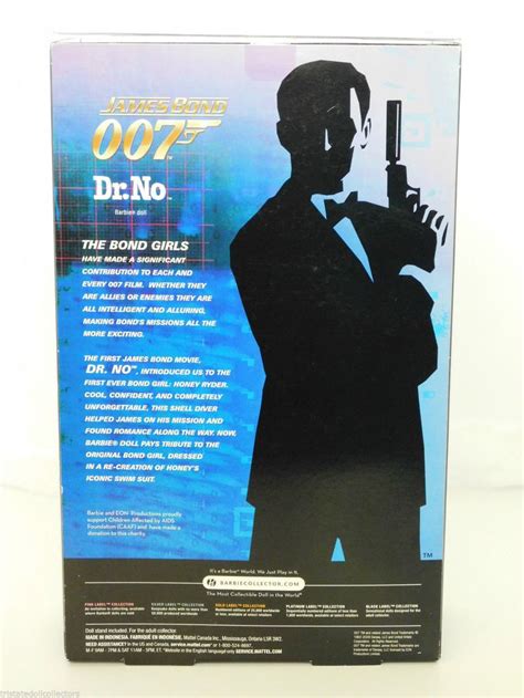 2009 Dr No Honey Ryder James Bond 007 Barbie Darya Black Label