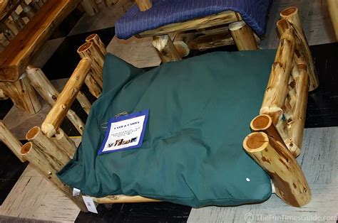 Extra-Large, Extra Cushy Dog Bed Made Of Logs | Log Homes Guide