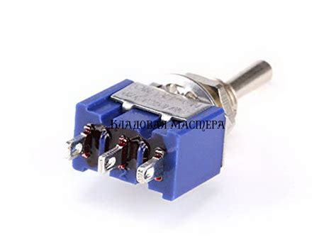 Тумблер MTS 103 on-off-on, 3pin однополюсный 6A 125 VAC, 3A 250VAC