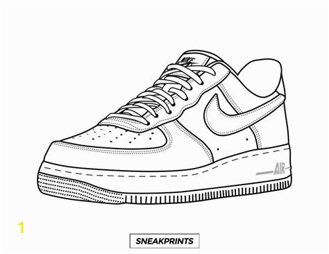 Printable Air Force 1 Template