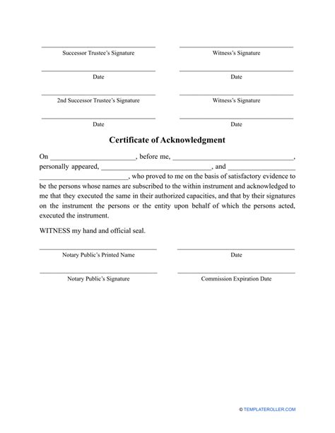 Revocable Living Trust Form Fill Out Sign Online And Download Pdf