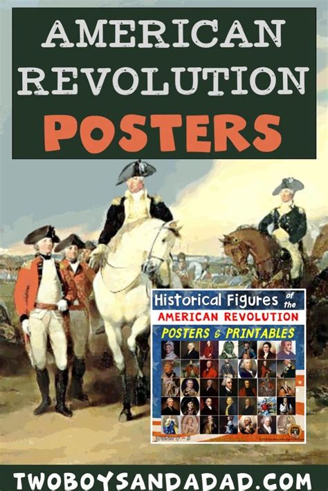 American Revolution Historical Figures Posters And Printables