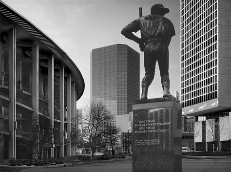 Stan Musial Statue and Busch Stadium, 1985 – Richard Sprengeler