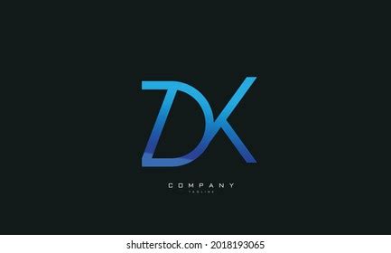 Alphabet Letters Initials Monogram Logo Dk Stock Vector Royalty Free