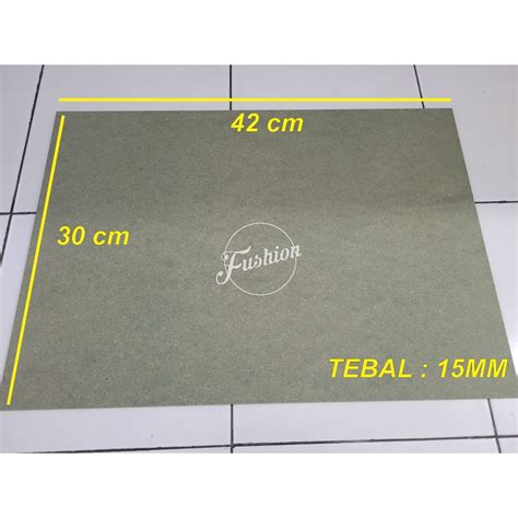 Jual MDF Hijau HMR Lembaran Potongan Tebal 15mm Uk A3 30x42 Cm Per Pcs