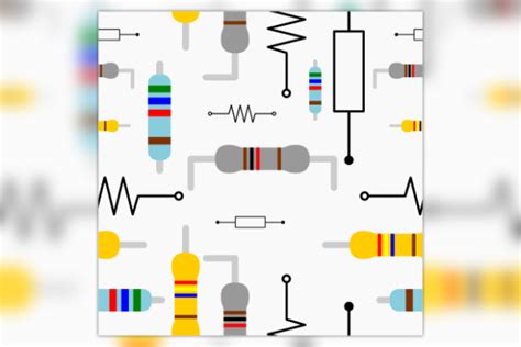 Resistor Symbol Seamless Pattern Graphic By Faqeeh Creative Fabrica